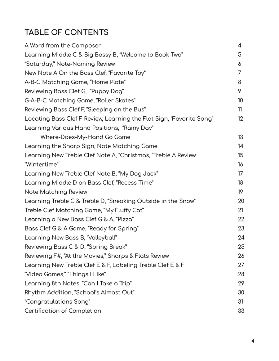 The I Can Learn Music Book, Volume 2 Piano Method scores gallery preview page 4