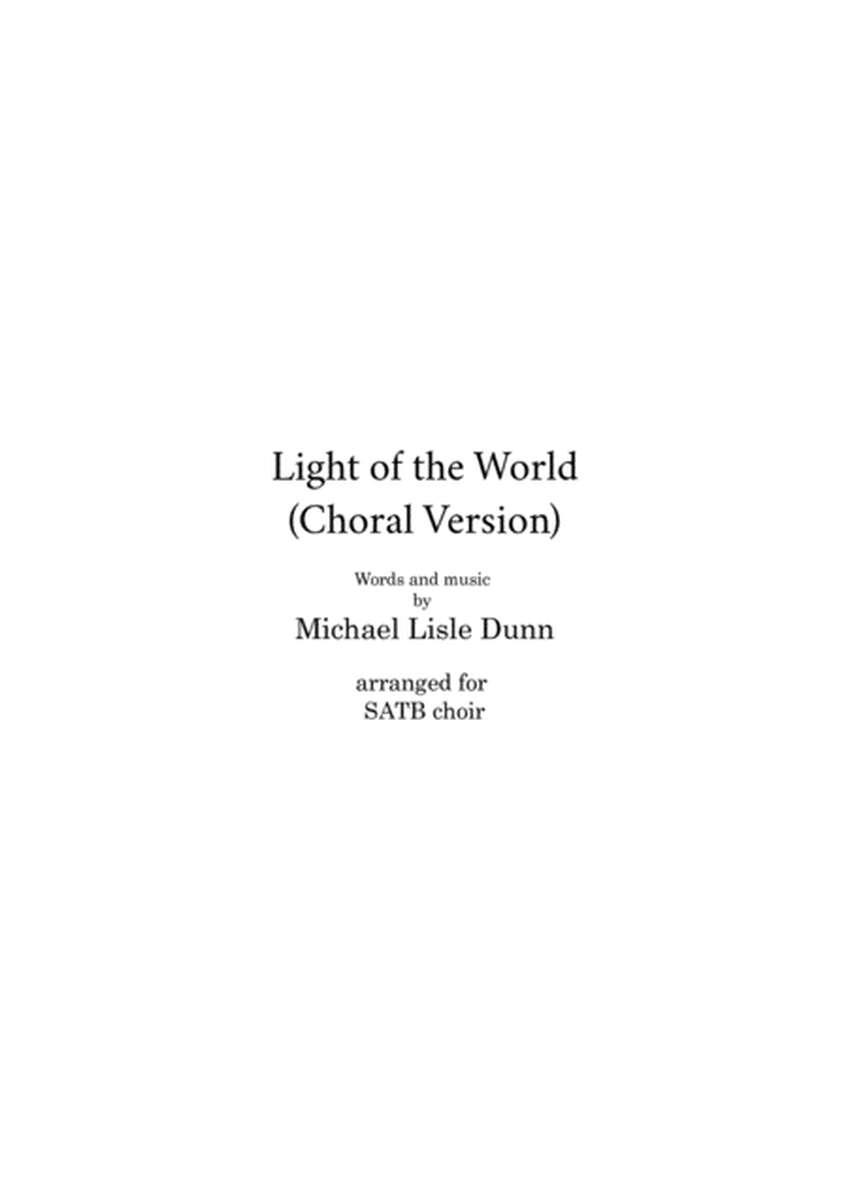 Light of The World (Choral SATB plus Piano Reduction) image number null
