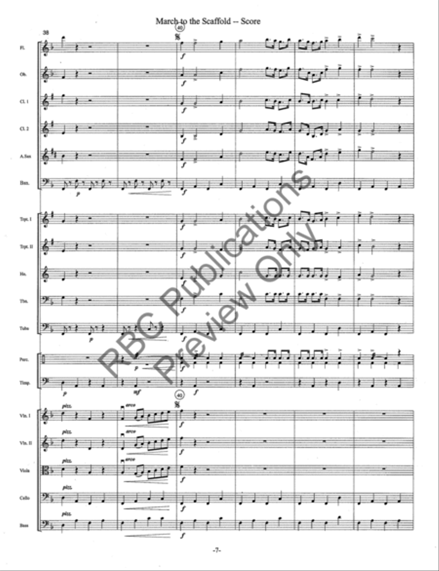 March To The Scaffold Full Orchestra scores gallery preview page 10