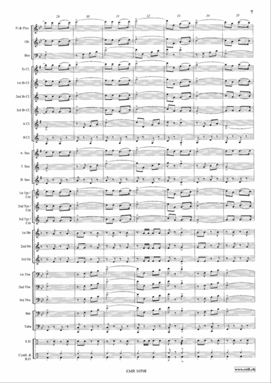 Mountain Echo Concert Band scores gallery preview page 8