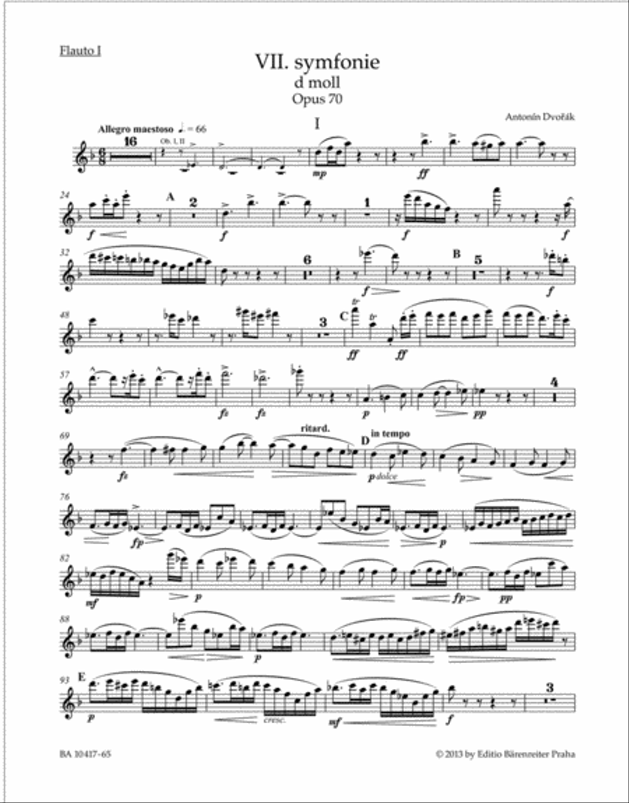 Symphony Nr. 7 D minor op. 70 Symphony Nr. 7 D minor op. 70 Bassoon scores gallery preview page 1