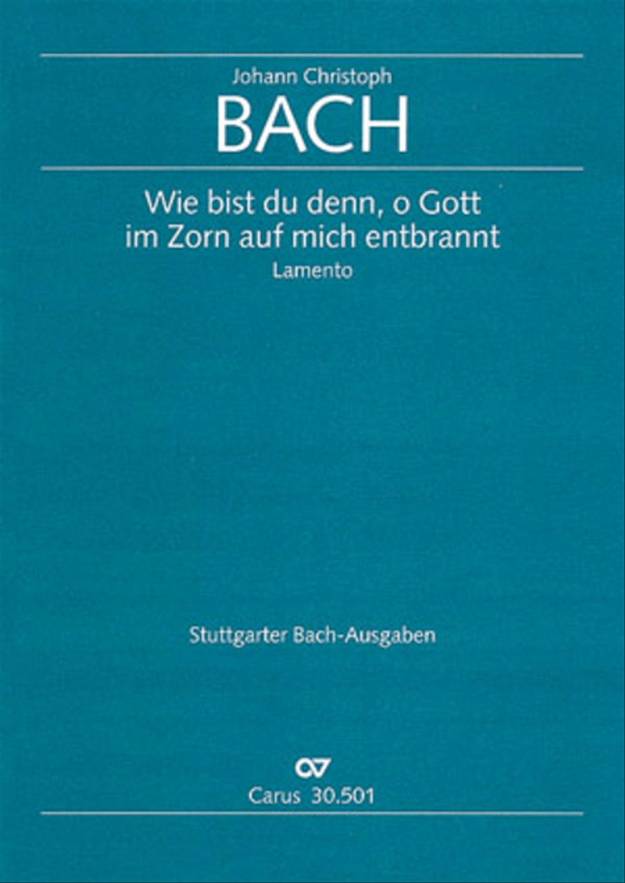 Shall thus Thy wrath, o God, consum me in its blaze? (Wie bist du denn, o Gott)