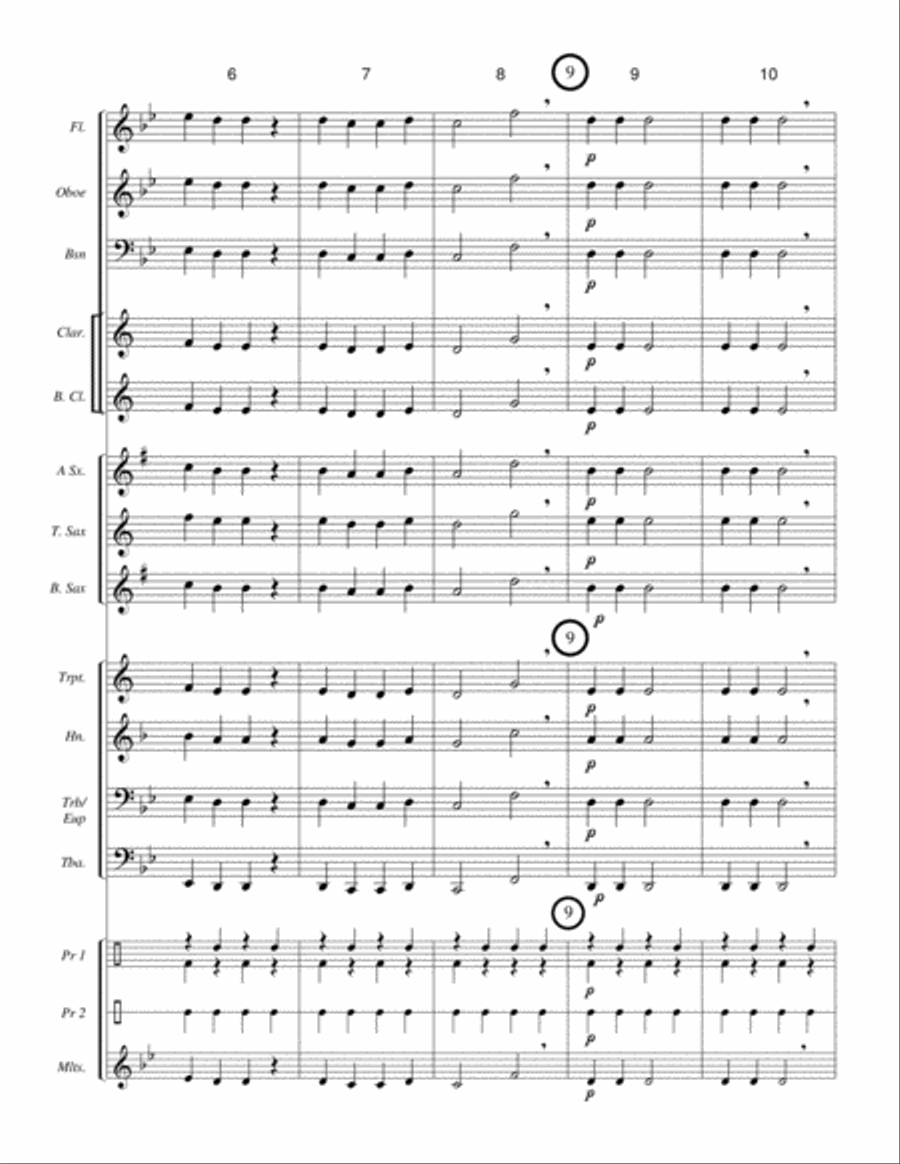 JINGLE THOSE BELLS! (beginner concert band - Winter concert - super easy - score, parts, & license) image number null