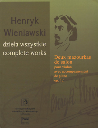 Book cover for Deux Mazourkas de salon, Op. 12