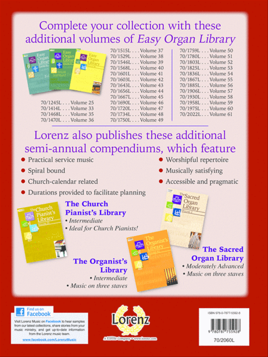 Easy Organ Library, Vol. 62 Organ scores gallery preview page 2