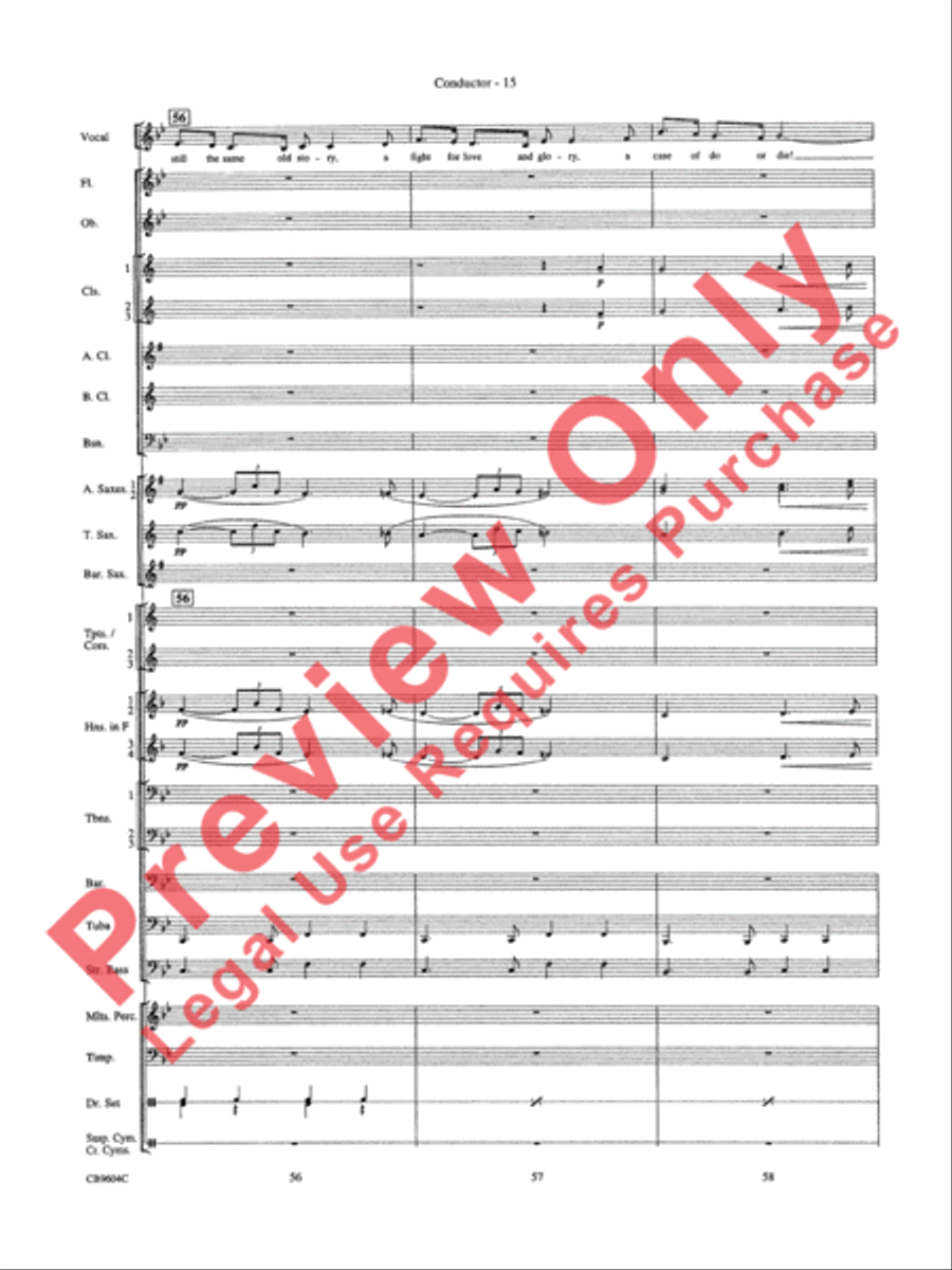 As Time Goes By Concert Band scores gallery preview page 18