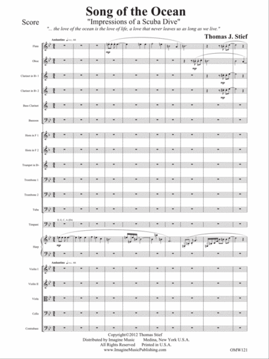 Song of the Ocean Full Orchestra scores gallery preview page 2
