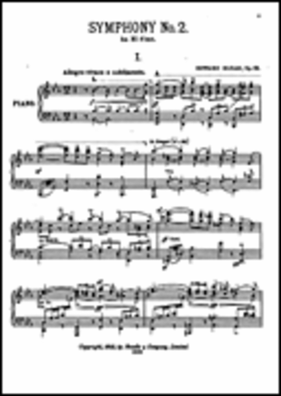 Elgar: Symphony No.2 In E Flat by Edward Elgar Piano Solo - Sheet Music