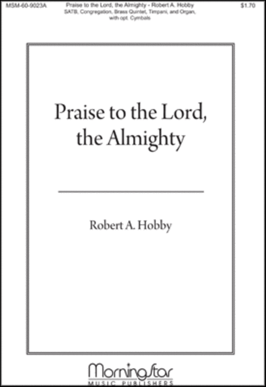 Praise to the Lord the Almighty 4-Part scores gallery preview page 1