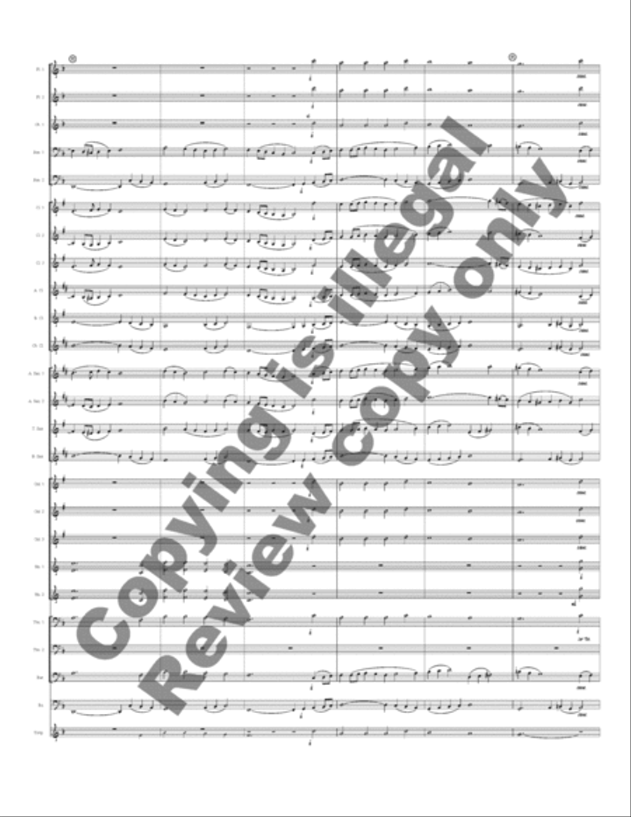 Rhosymedre, Prelude On a Welsh Hymn Tune Concert Band scores gallery preview page 7