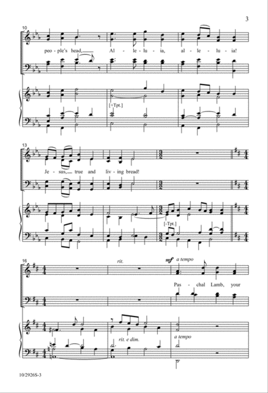 Lord, Enthroned in Heavenly Splendor 4-Part scores gallery preview page 2