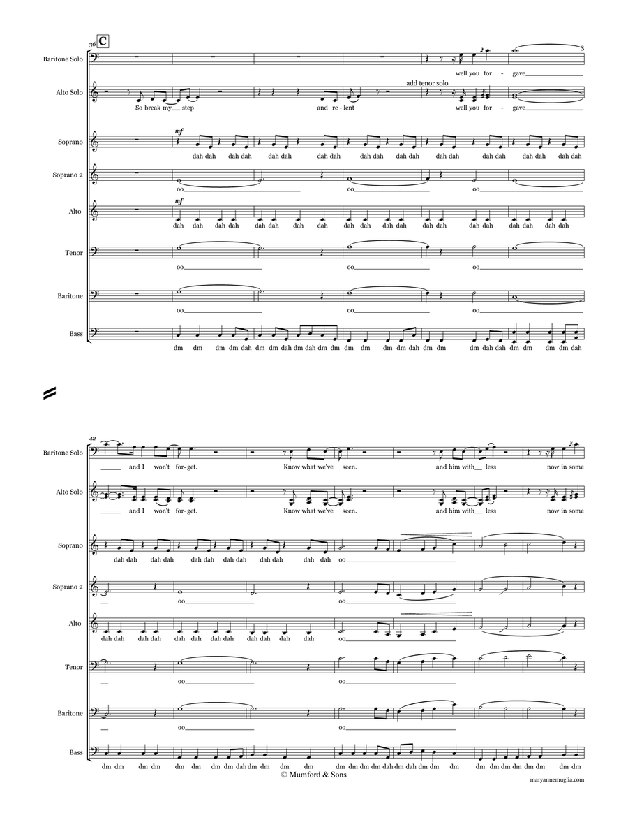 I Will Wait 4-Part scores gallery preview page 3