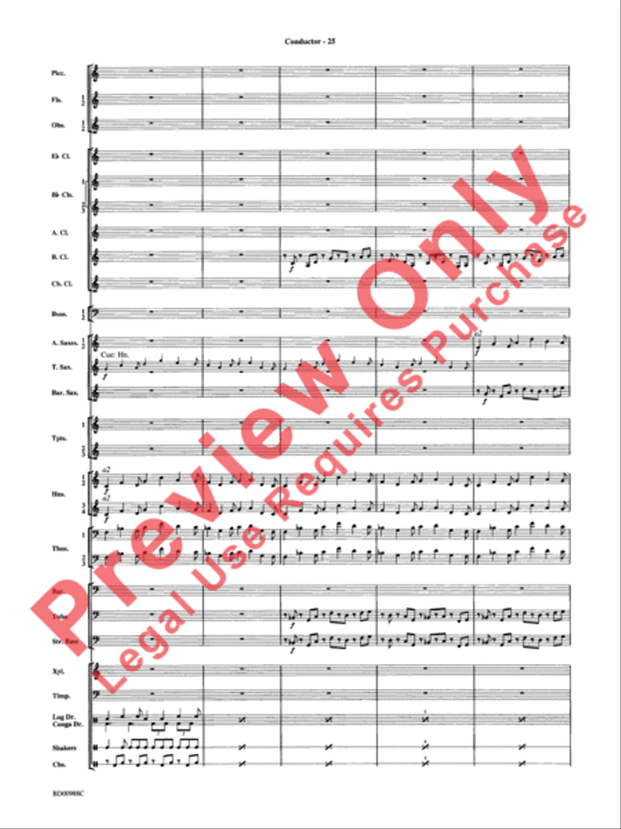 Kilimanjaro: An African Portrait Concert Band scores gallery preview page 28