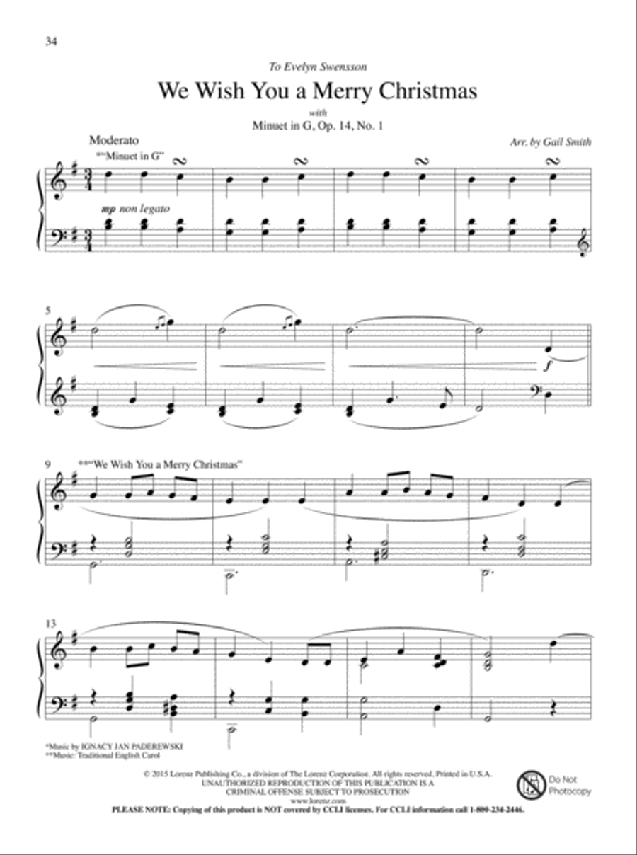 Christmas Carols and Classics Piano Solo scores gallery preview page 20