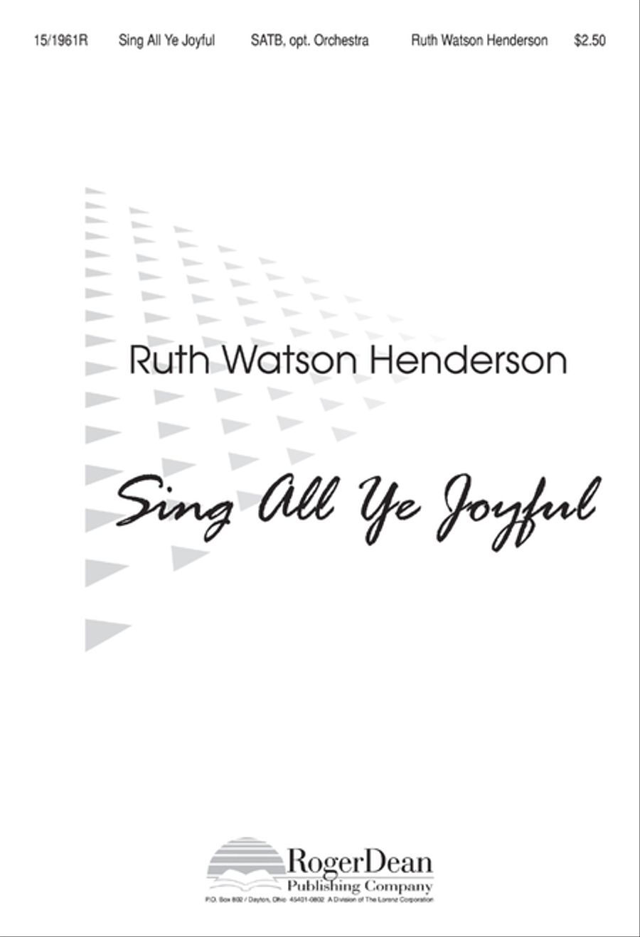 Sing All Ye Joyful 4-Part scores gallery preview page 1