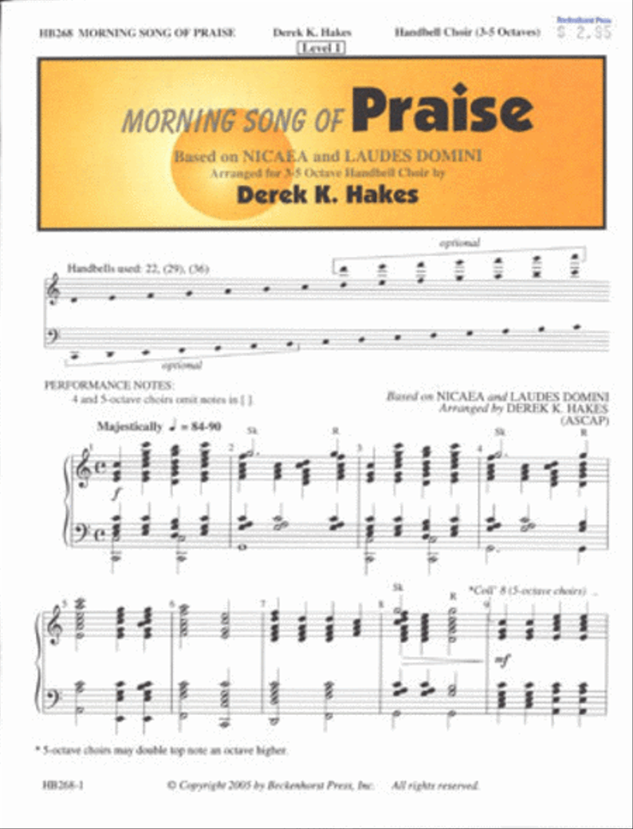 Morning Song of Praise 5-Octaves scores gallery preview page 1