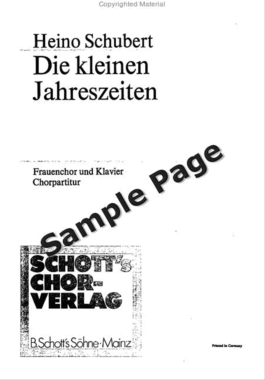 Kleinen Jahreszeiten Ch Score