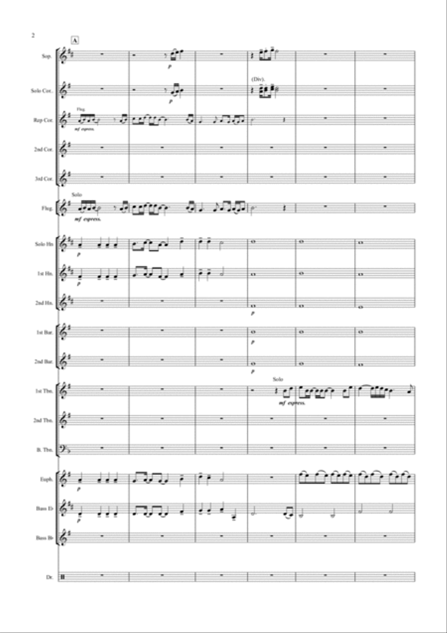 We Are The World Brass Band scores gallery preview page 2