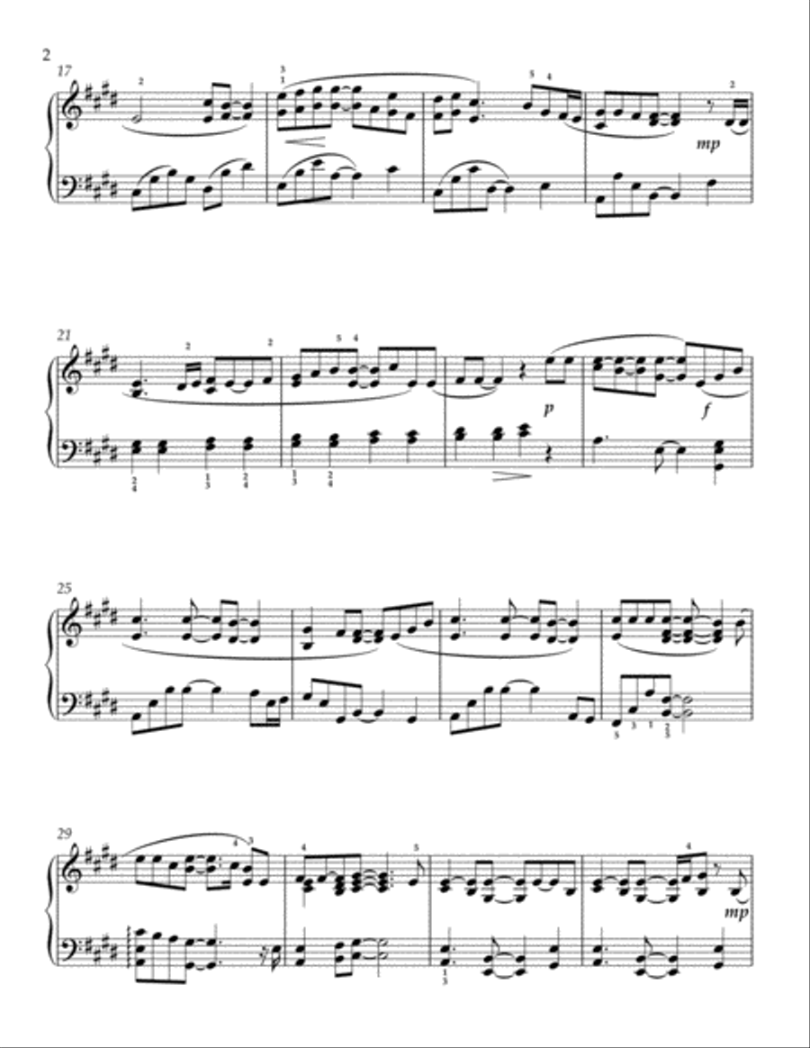 True Colors Piano Solo scores gallery preview page 3