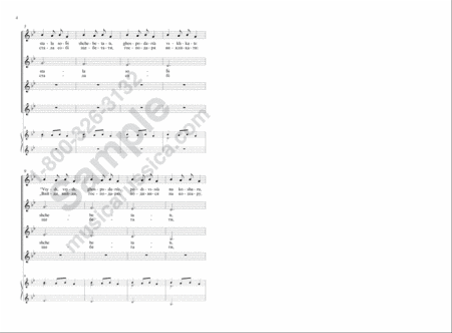 Carol of the Bells (Song of Good Cheer) SSAA scores gallery preview page 3