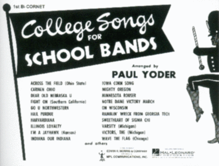 College Songs for School Bands - 1st Bb Cornet Solo (Marching Band)