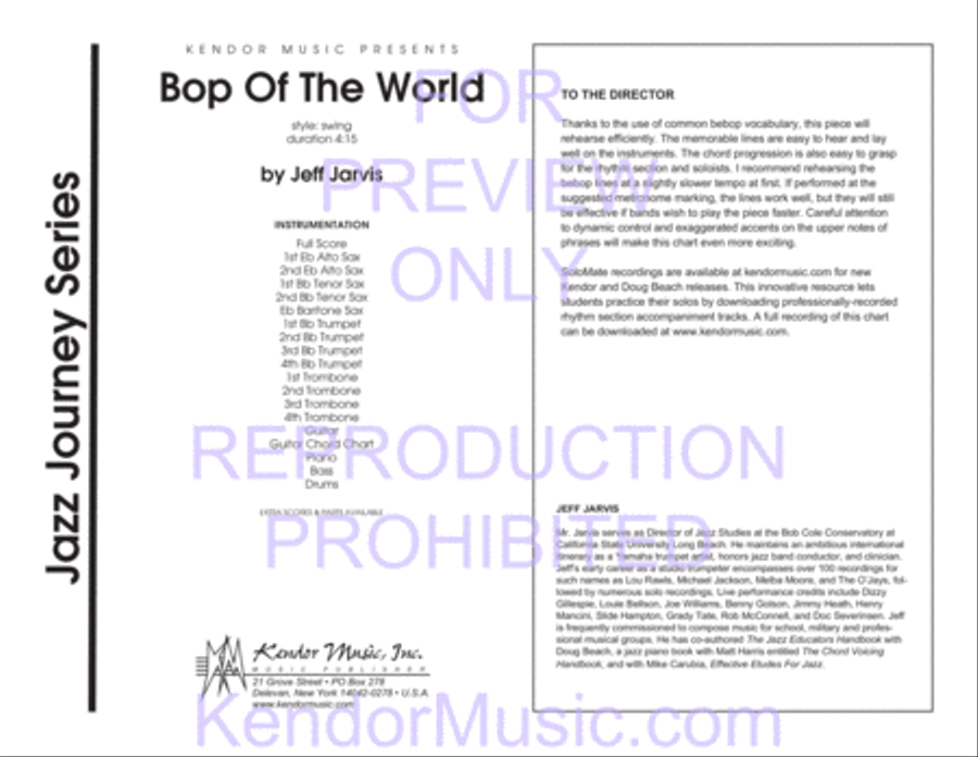 Bop Of The World Jazz Ensemble scores gallery preview page 2