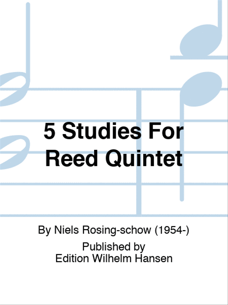 5 Studies For Reed Quintet Woodwind Quintet scores gallery preview page 1
