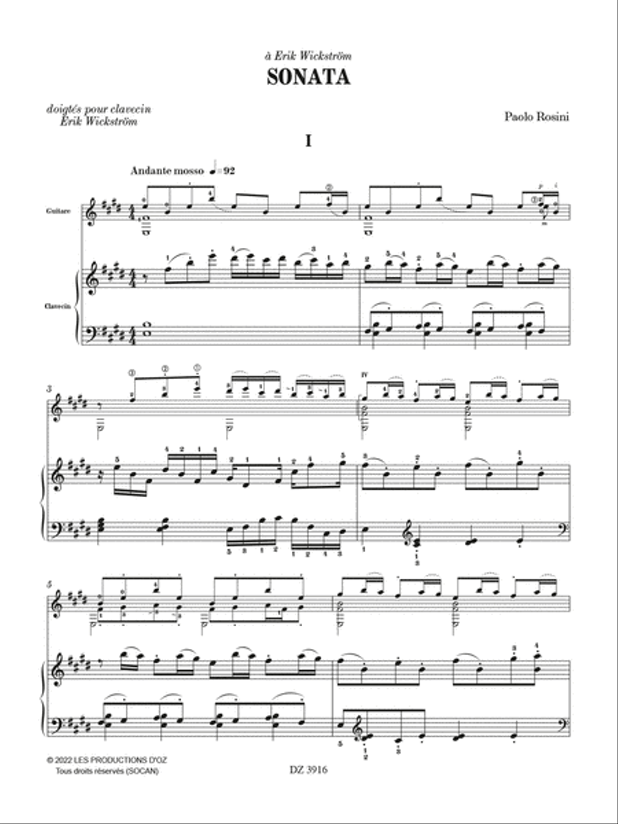Sonata Classical Guitar scores gallery preview page 2
