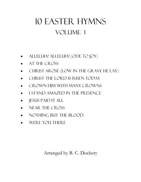 10 Easter Hymns for Woodwind Quartet: Volume 1 image number null