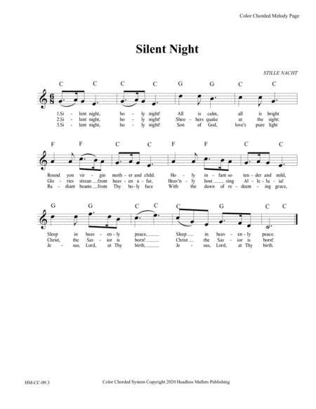 Color Chorded Silent Night