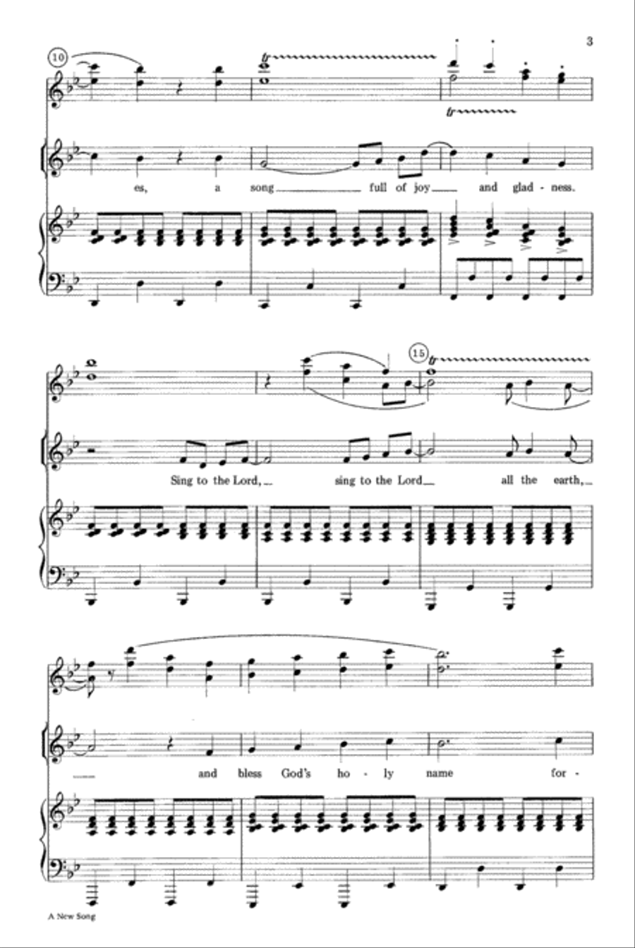 A New Song A New Song 4-Part scores gallery preview page 3