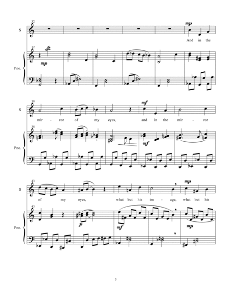 Halevi Songs (piano/vocal score only) Soprano Voice scores gallery preview page 5