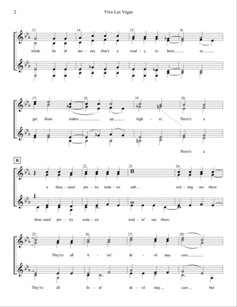 Viva Las Vegas from VIVA LAS VEGAS SSAA scores gallery preview page 2
