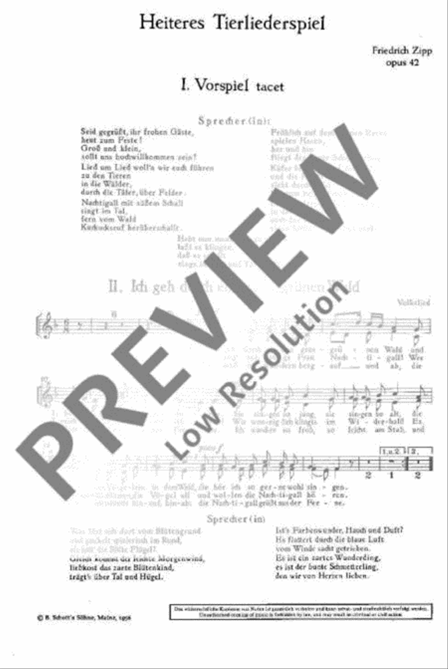 Heiteres Tierliederspiel Children's Choir scores gallery preview page 3