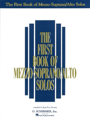 Book cover for The First Book of Mezzo-Soprano/Alto Solos (Book Only)