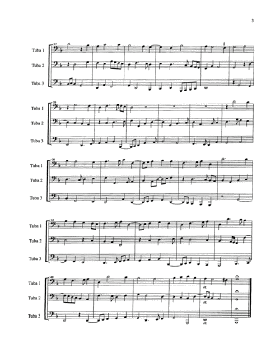Fantasie a tre voci (fantasie for three instruments) Brass Trio scores gallery preview page 6