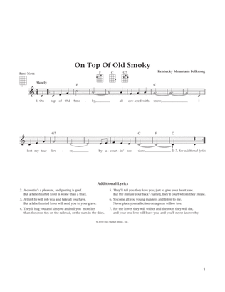 On Top Of Old Smoky (from The Daily Ukulele) (arr. Liz and Jim Beloff)