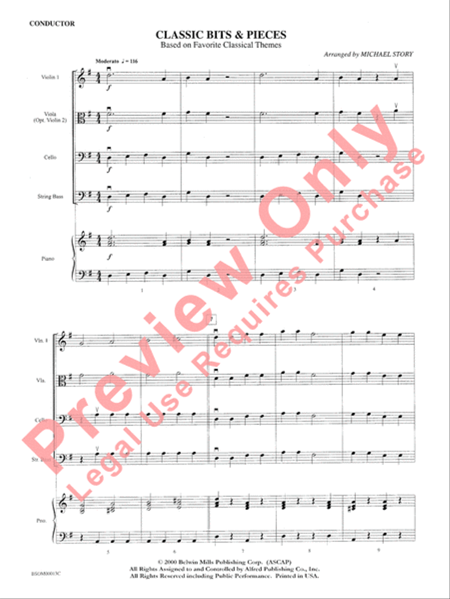 Classic Bits & Pieces String Orchestra scores gallery preview page 4
