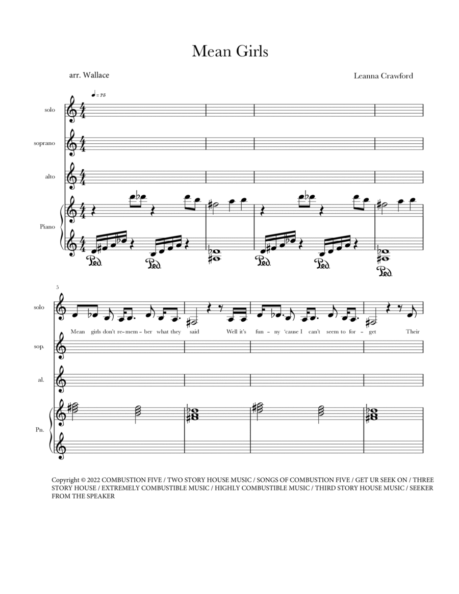 Mean Girls Mean Girls SSA scores gallery preview page 1