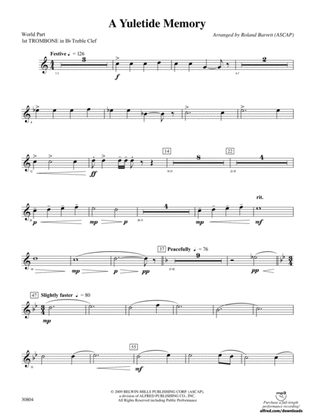 A Yuletide Memory: (wp) 1st B-flat Trombone T.C.