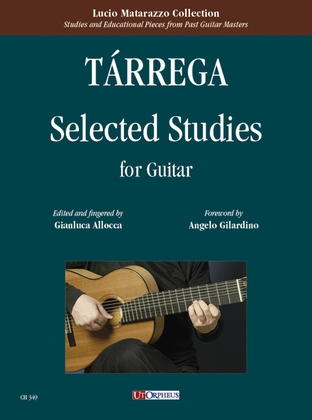Book cover for Selected Studies for Guitar. Foreword by Angelo Gilardino