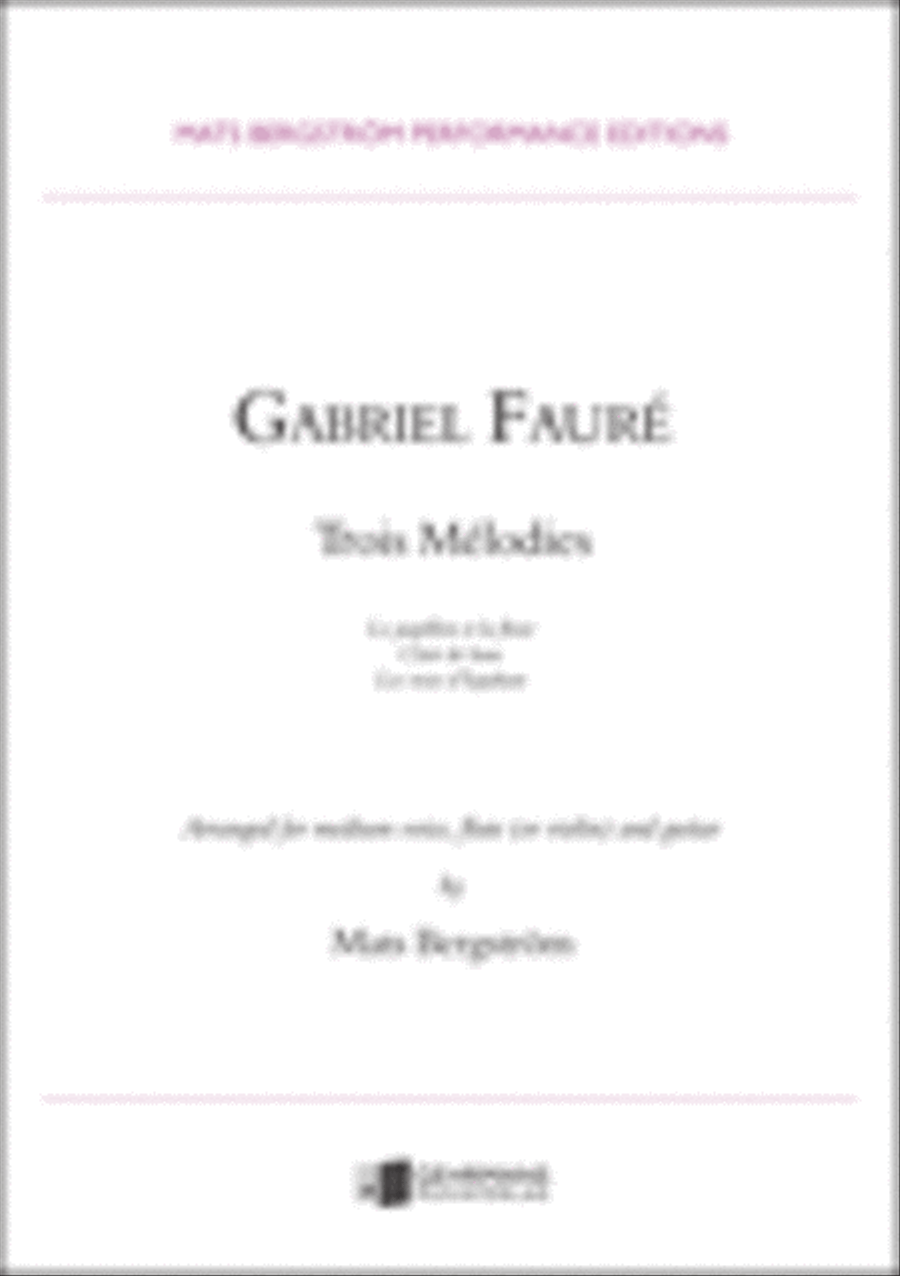 Trois Melodies Flute scores gallery preview page 1