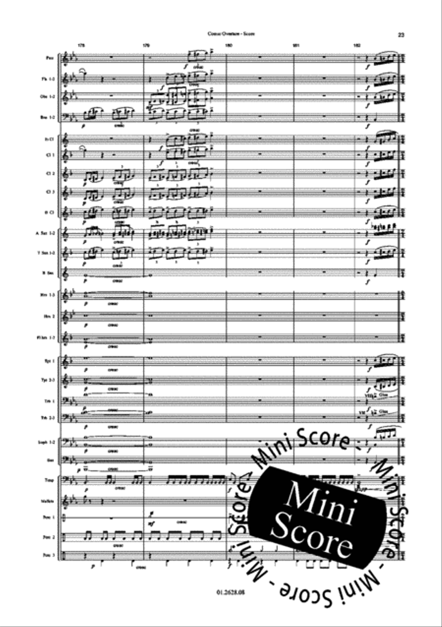 Comic Overture Concert Band scores gallery preview page 27