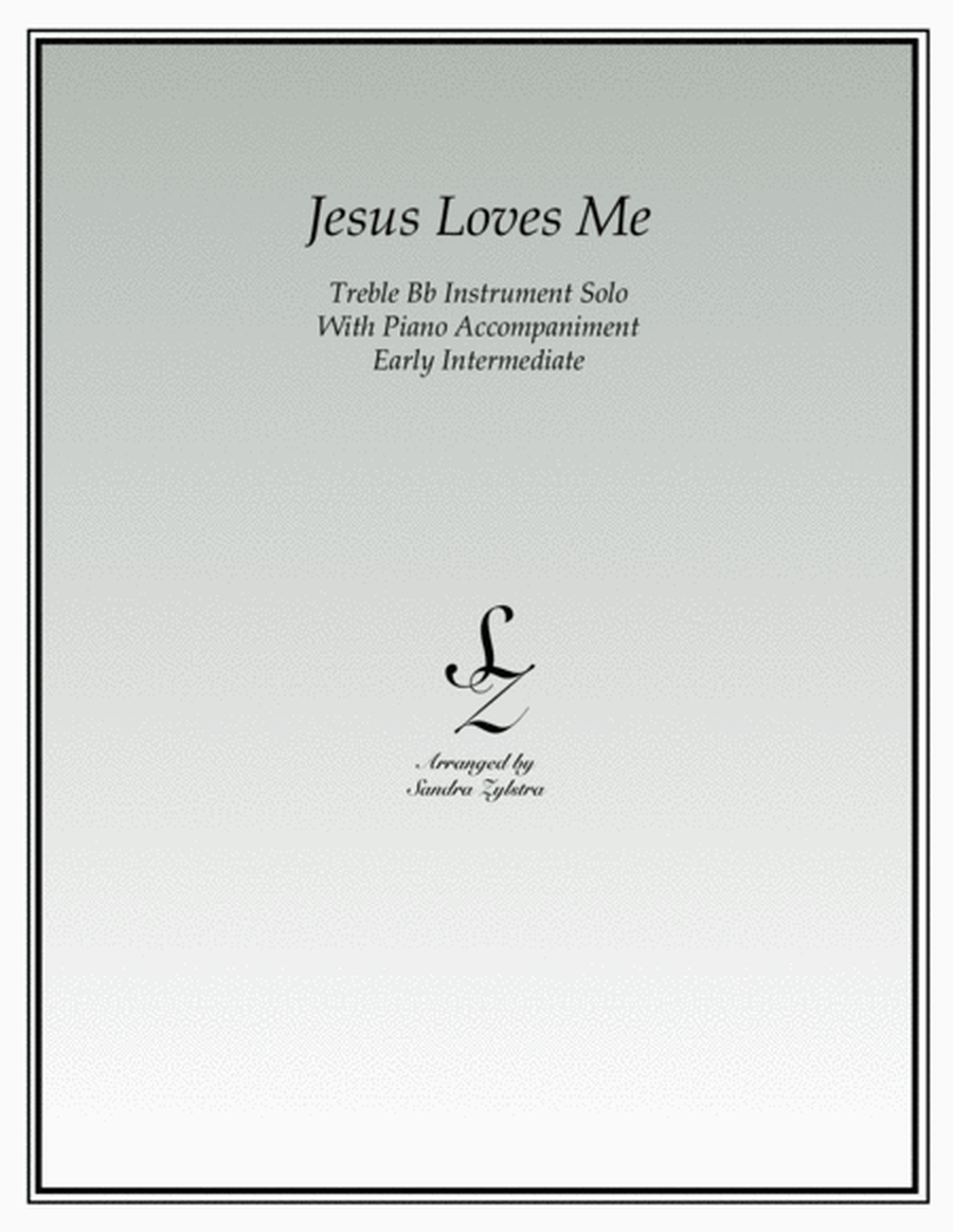 Jesus Loves Me (treble Bb instrument solo) image number null
