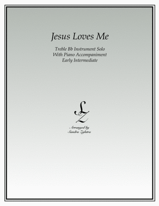 Jesus Loves Me (treble Bb instrument solo)