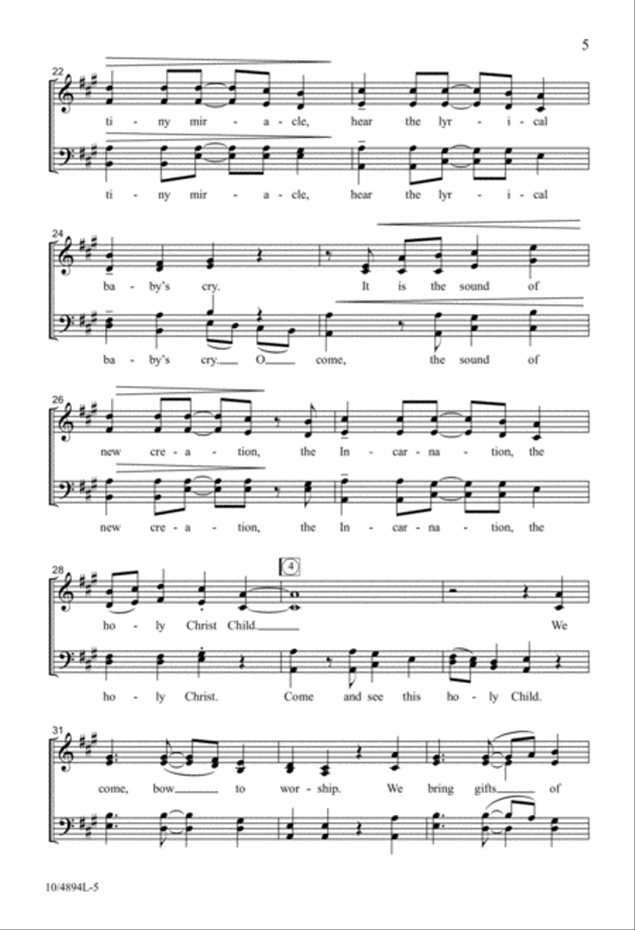Tiny Miracle 4-Part scores gallery preview page 4