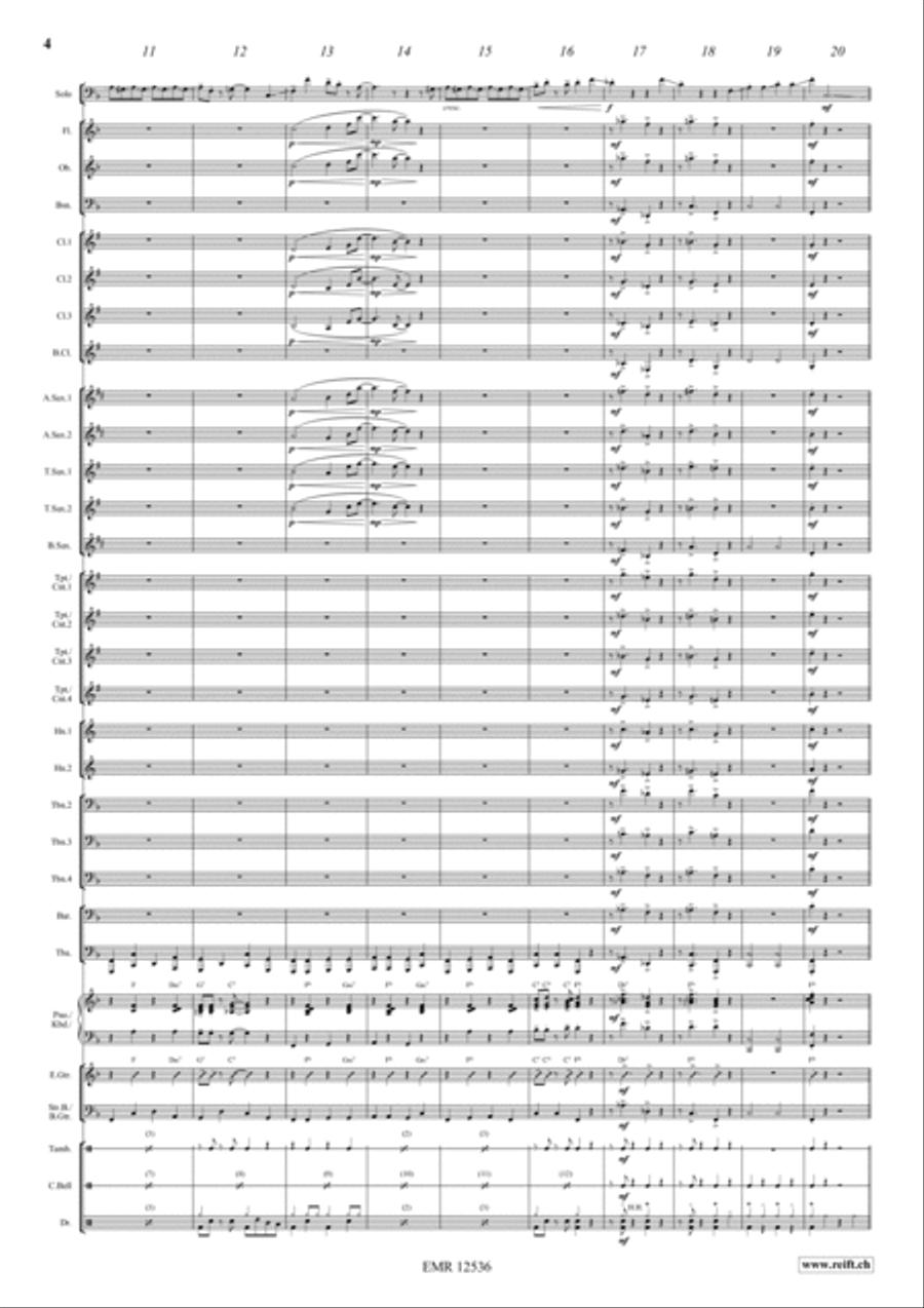 Lassus Trombone Lassus Trombone Concert Band scores gallery preview page 4