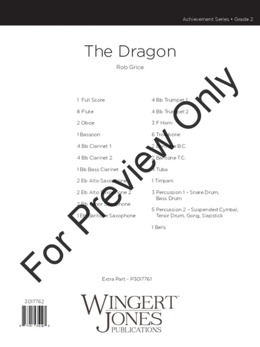The Dragon - Full Score