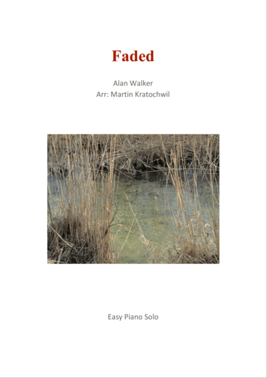 Faded Easy Piano scores gallery preview page 1