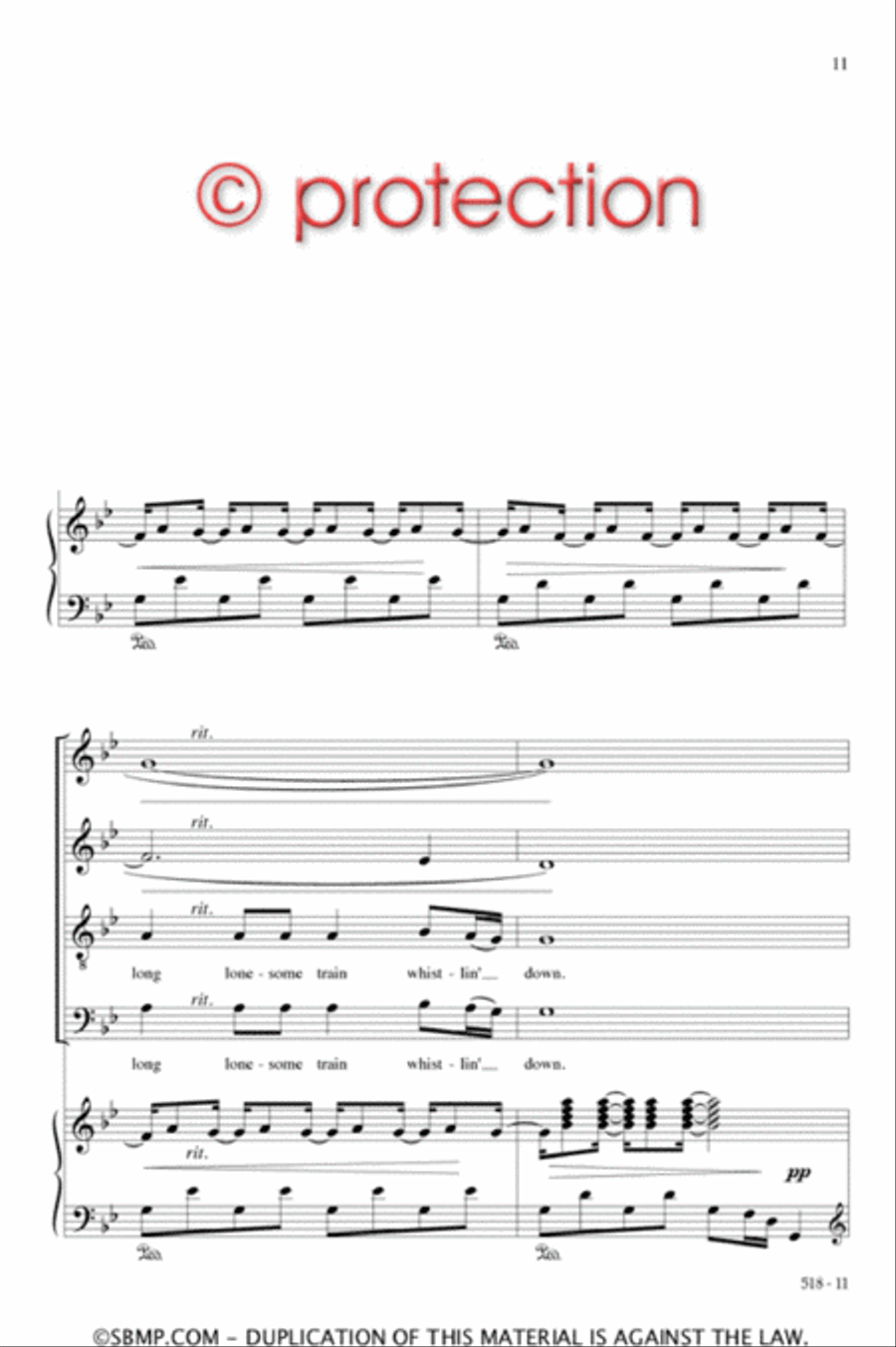 Nine Hundred Miles 4-Part scores gallery preview page 11